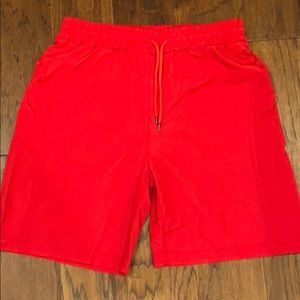 Men’s red Gymlocker gym shorts- XL